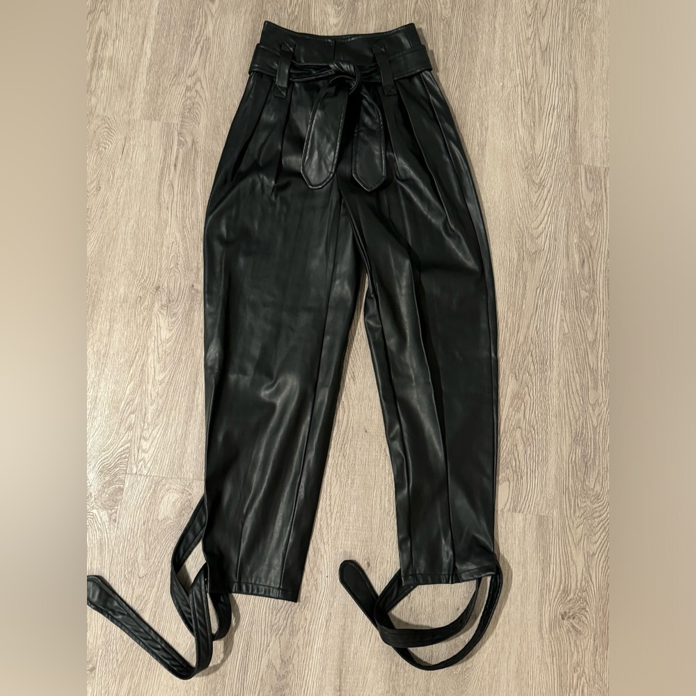 Bershka leather pants